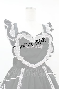 画像4: Angelic Pretty / Heart胸あて付スカート(無地) Free ブラック/ピンク H-25-07-26-1026-AP-SK-NS-ZH