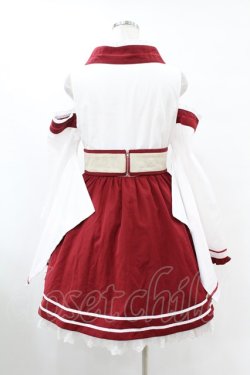 画像2: To Alice / 狐刺繍入り巫女風ワンピース+バレッタ M 白 H-25-07-26-1027-LO-OP-NS-ZH
