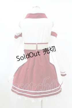 画像2: To Alice / 狐刺繍入り巫女風ワンピース+バレッタ M 白 H-25-07-26-1027-LO-OP-NS-ZH