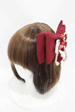 画像3: To Alice / 狐刺繍入り巫女風ワンピース+バレッタ M 白 H-25-07-26-1027-LO-OP-NS-ZH