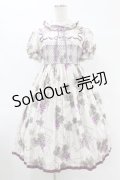 仲夏物語（海外ロリータブランド） / ロワールの葡萄園立ち衿ワンピース（半袖） L オフ H-25-07-26-1028-EL-OP-NS-ZH