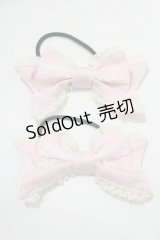 Angelic Pretty / ドットリボンラインヘアポニー  ピンク H-25-07-26-057-AP-AC-NS-ZH