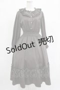 m petit by misako / バラレースフリルワンピース M ブラウン H-25-07-26-007-LO-OP-NS-ZH