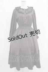 m petit by misako / バラレースフリルワンピース M ブラウン H-25-07-26-007-LO-OP-NS-ZH