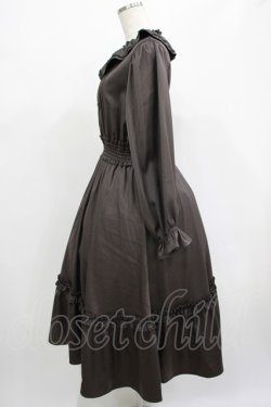 画像2: m petit by misako / バラレースフリルワンピース M ブラウン H-25-07-26-007-LO-OP-NS-ZH