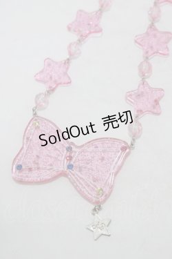 画像1: Angelic Pretty / Dreamyホロスコープリボンネックレス  ピンク H-25-07-26-077-AP-AC-NS-ZH