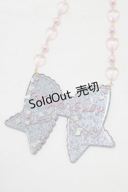 画像1: Angelic Pretty / ときめきリボンネックレス  ブラック H-25-07-26-080-AP-AC-NS-ZH