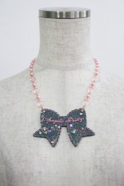 画像2: Angelic Pretty / ときめきリボンネックレス  ブラック H-25-07-26-080-AP-AC-NS-ZH
