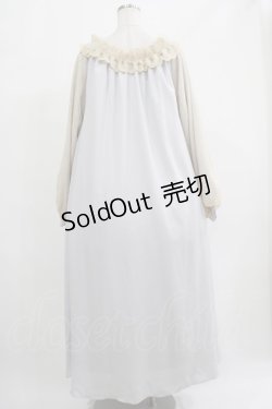画像3: Maison de FLEUR Petite Robe canone / オフショルダーレースワンピース M ブルー H-25-07-26-010-EL-OP-NS-ZH
