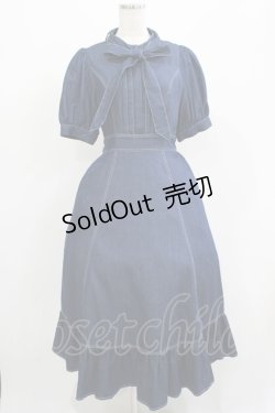 画像1: STRIPE CLUB / STRIPE CLUB × 深澤翠/デニムプラージュワンピース Free ブルー H-25-07-26-012-PU-OP-NS-ZH