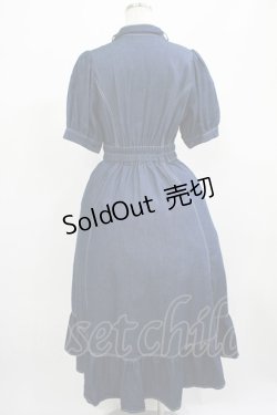 画像3: STRIPE CLUB / STRIPE CLUB × 深澤翠/デニムプラージュワンピース Free ブルー H-25-07-26-012-PU-OP-NS-ZH