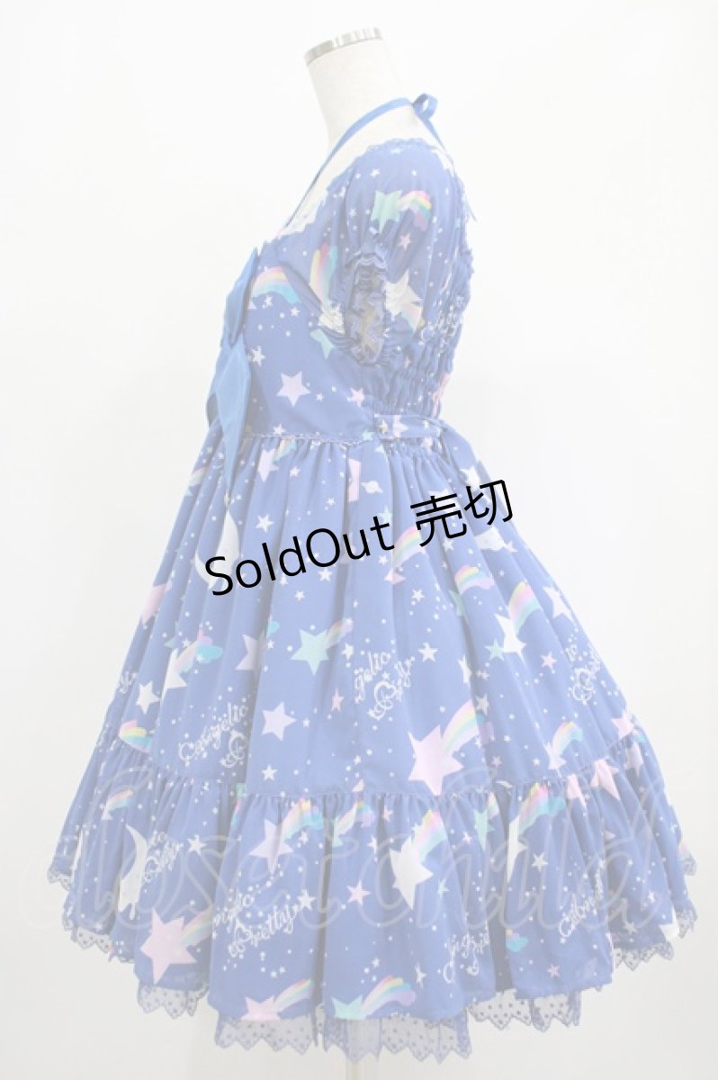 画像2: Angelic Pretty / Dream Skyワンピース Free アオ H-25-07-26-002-AP-OP-NS-ZH (2)