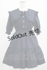 DearMyLoveRose / セーラーティアードワンピース M ネイビー H-25-07-26-015-EL-OP-NS-ZH