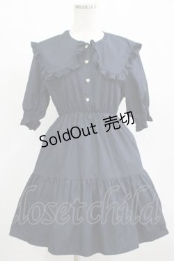 画像1: DearMyLoveRose / セーラーティアードワンピース M ネイビー H-25-07-26-015-EL-OP-NS-ZH