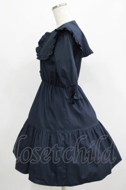 画像2: DearMyLoveRose / セーラーティアードワンピース M ネイビー H-25-07-26-015-EL-OP-NS-ZH