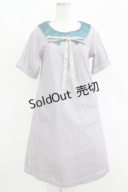 画像1: Maison de FLEUR Petite Robe canone / リセエンヌワンピース Free Gray H-25-07-26-016-EL-OP-NS-ZH