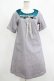 画像1: Maison de FLEUR Petite Robe canone / リセエンヌワンピース Free Gray H-25-07-26-016-EL-OP-NS-ZH (1)