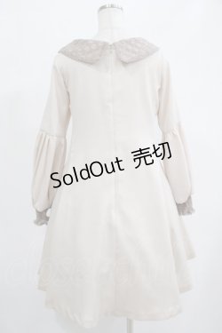 画像3: Maison de FLEUR Petite Robe canone / レース衿ワンピース M IVORY H-25-07-26-017-EL-OP-NS-ZH