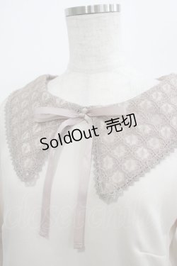 画像4: Maison de FLEUR Petite Robe canone / レース衿ワンピース M IVORY H-25-07-26-017-EL-OP-NS-ZH