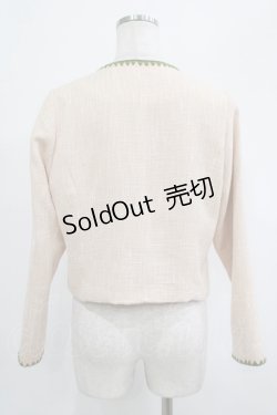画像3: Maison de FLEUR Petite Robe canone / メラニーの気品忘れないツイードジャケット M アイボリー H-25-07-26-018-EL-JA-NS-ZH
