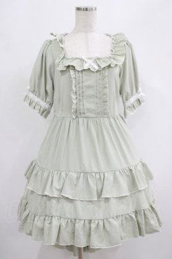 画像1: DearMyLove / 妖精フィッシュテールフリルワンピース M グリーン H-25-07-26-003-EL-OP-NS-ZH