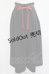 axes femme / ハイウエストプリーツ袴パンツ Free ブラック H-25-07-26-024-AX-PA-NS-ZH