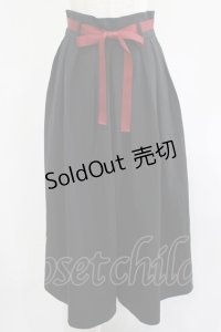 axes femme / ハイウエストプリーツ袴パンツ Free ブラック H-25-07-26-024-AX-PA-NS-ZH