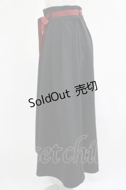 画像2: axes femme / ハイウエストプリーツ袴パンツ Free ブラック H-25-07-26-024-AX-PA-NS-ZH