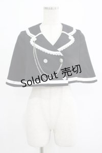 DearMyLove / 探偵テーラードショートケープ M~L ブラック H-25-07-26-025-EL-JA-NS-ZH