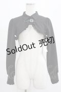 DearMyLove / スクエアバックルフリルショートブラウス M ブラック H-25-07-26-026-EL-BL-NS-ZH