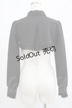 画像3: DearMyLove / スクエアバックルフリルショートブラウス M ブラック H-25-07-26-026-EL-BL-NS-ZH