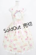 Angelic Pretty / いちごBread Bakeryジャンパースカート Free ミント H-25-07-27-001-AP-OP-NS-ZH
