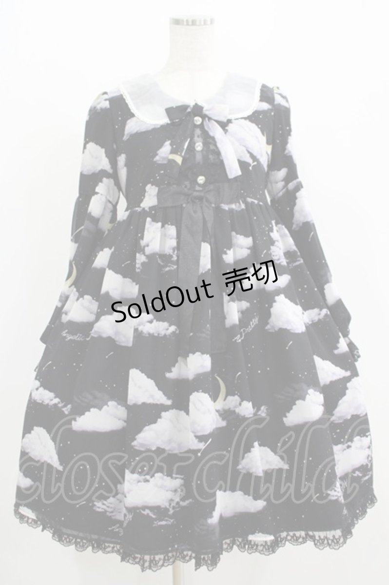 画像1: Angelic Pretty / Misty Skyワンピース Free ブラック H-25-07-27-003-AP-OP-NS-ZH (1)