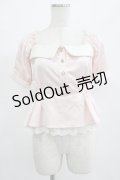 Swankiss / パフスリーブトップス Free ピンク H-25-07-27-027-CA-TO-NS-ZH