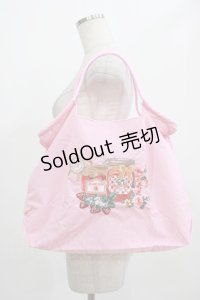 m petit by misako / ジャム刺繍ショッピングバッグ  ピンク H-25-07-27-038-LO-BG-NS-ZH