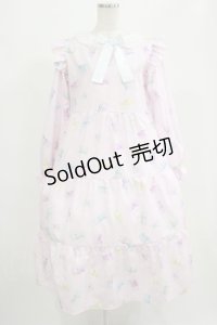 Nile Perch / ティアードロングワンピース Free ピンク H-25-07-27-004-LO-OP-NS-ZH