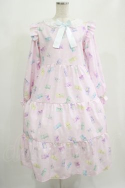 画像1: Nile Perch / ティアードロングワンピース Free ピンク H-25-07-27-004-LO-OP-NS-ZH