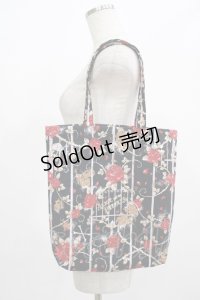 ALICE and the PIRATES / ローズジェイル柄トートBag  ブラック H-25-07-27-039-PA-BG-NS-ZH