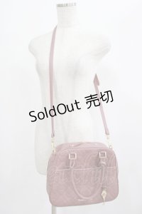 Maison de FLEUR / モノグラムトラペゾイドバッグ  ピンク H-25-07-27-040-LO-BG-NS-ZH