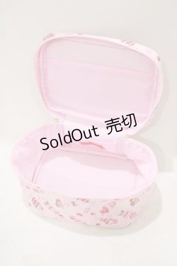 画像3: BABY,THE STARS SHINE BRIGHT / Berry Berry Strawberry Parfait〜くみゃちゃんアイスを添えて〜柄バニティポーチ  ピンク H-25-07-27-041-BA-ZA-NS-ZH