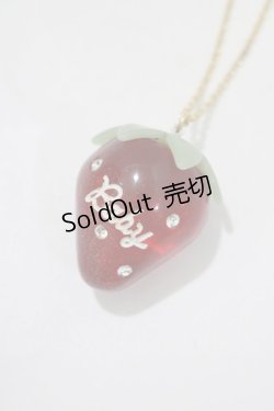 画像1: BABY,THE STARS SHINE BRIGHT / キャンディストロベリーネックレス  レッド H-25-07-27-057-BA-AC-NS-ZH