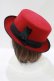 画像2: MILK / PIERROT'S SILK HAT  レッド H-25-07-27-062-ML-AC-NS-ZH (2)