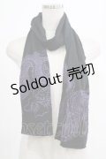 Qutie Frash / ドラゴンptマフラー  ブラック/パープル H-25-07-27-063-QU-ZA-NS-ZH