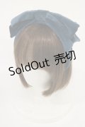 Juliette et Justine / 別珍リボンカチューシャ  ブルー H-25-07-27-1038-CL-AC-NS-ZH