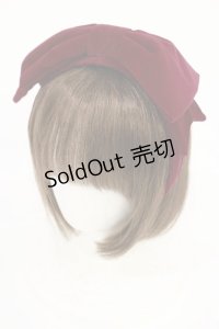Juliette et Justine / 別珍リボンカチューシャ  ボルドー H-25-07-27-1040-CL-AC-NS-ZH