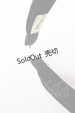 画像2: Juliette et Justine / 別珍リボンカチューシャ  ブラック H-25-07-27-1042-CL-AC-NS-ZH