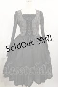 Juliette et Justine / La broderie de la fleur 2 ブラック H-25-07-27-1010-CL-OP-NS-ZH