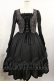 画像1: Juliette et Justine / La broderie de la fleur 2 ブラック H-25-07-27-1010-CL-OP-NS-ZH (1)