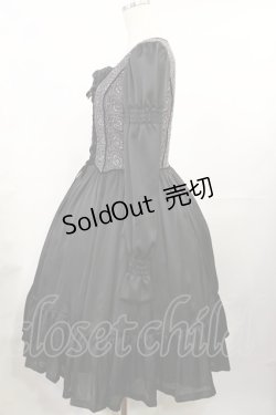 画像2: Juliette et Justine / La broderie de la fleur 2 ブラック H-25-07-27-1010-CL-OP-NS-ZH