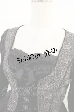 画像4: Juliette et Justine / La broderie de la fleur 2 ブラック H-25-07-27-1010-CL-OP-NS-ZH